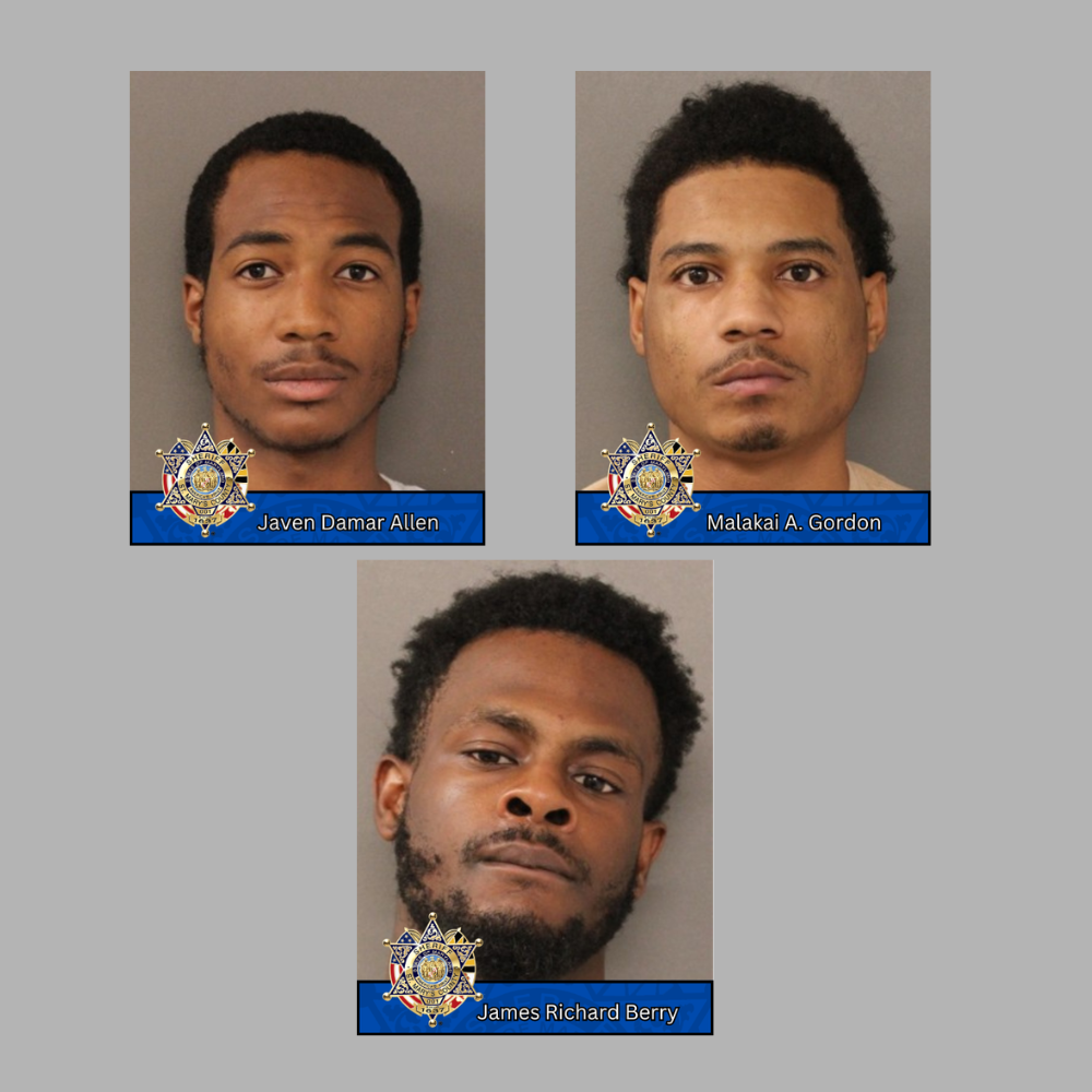booking photos of three men