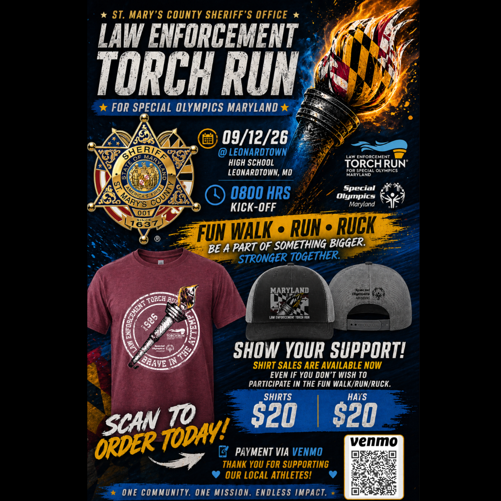 Poster for 2026 Torch Run for Special Olympics