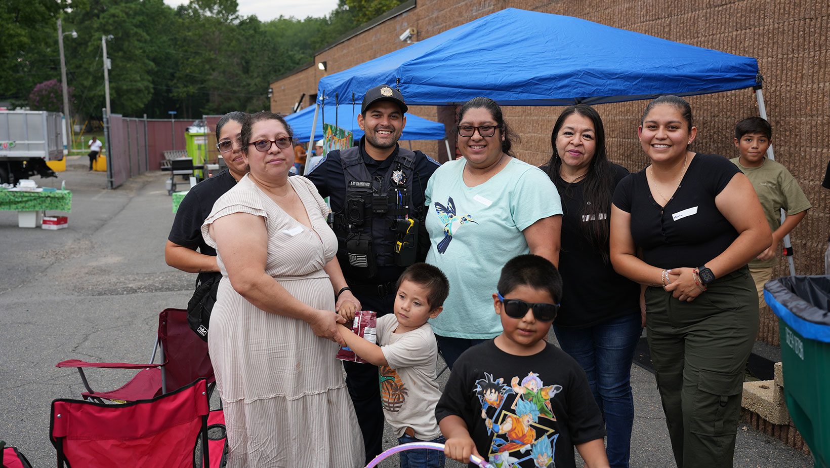 Group of people attending National Night Out 2025